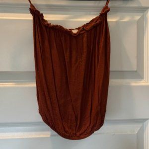 Indah Burnt Orange/Rust Tube Top from Revolve